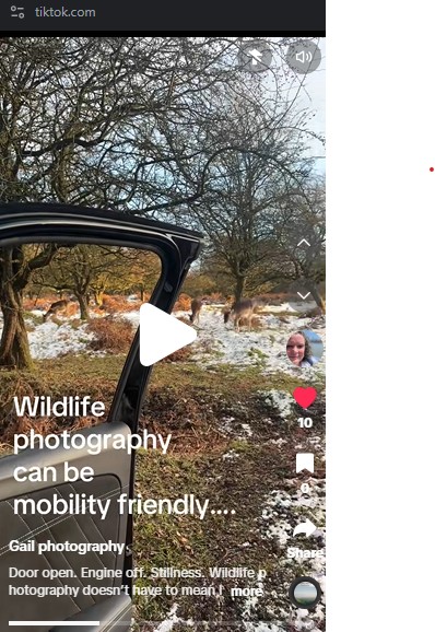 Photography can be mobility friendly